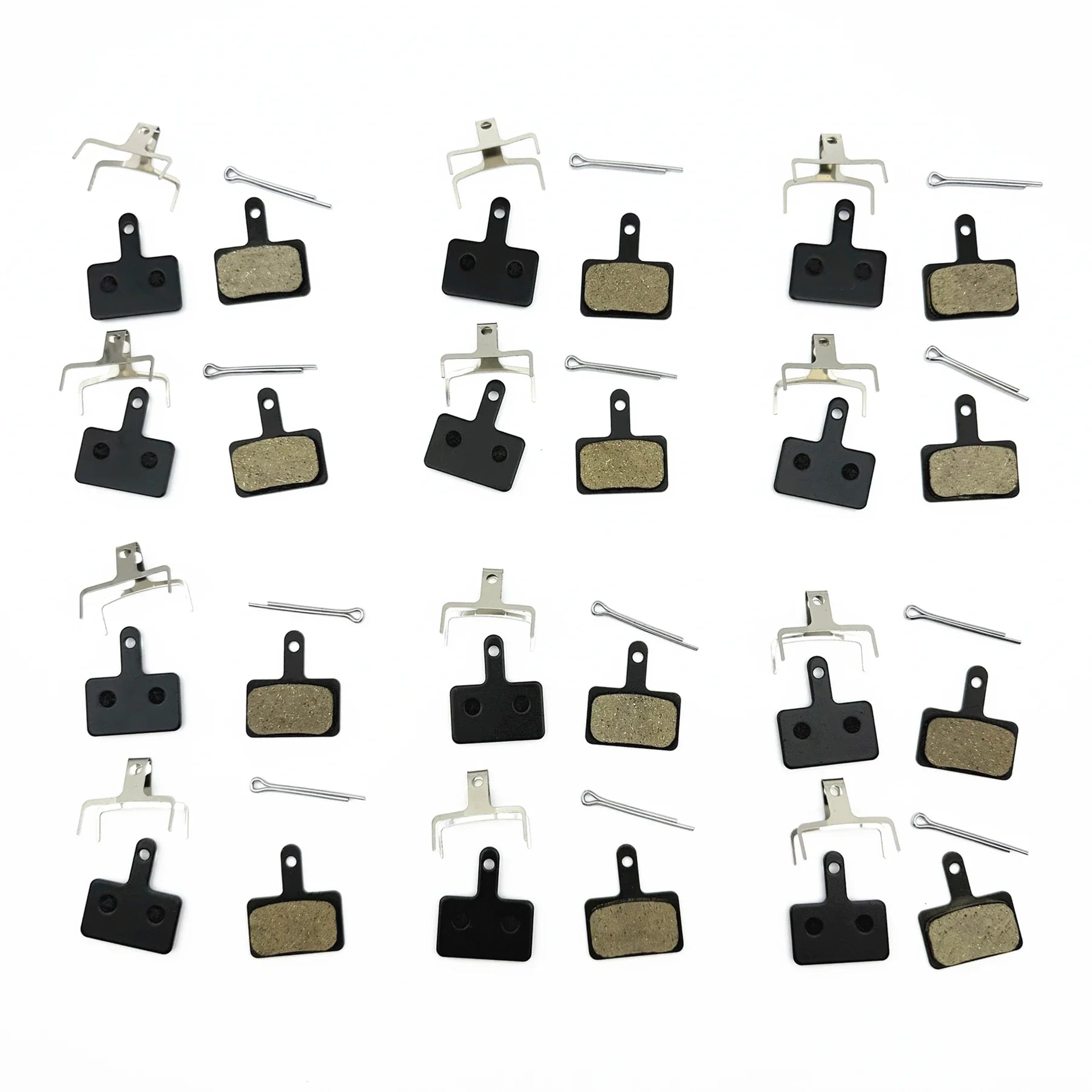 2/4/12-Pair Hydraulic Disc Brake Pads for Mountain Bikes — Resin, Semi-Metal & Ceramic Options