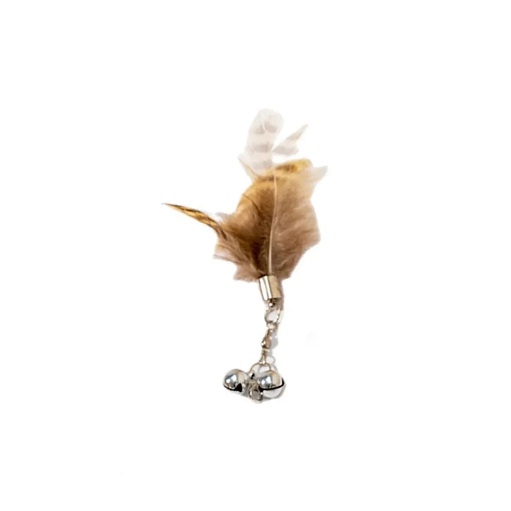 Interactive Cat Feather Toy Refill Kit – Feather Birds, Faux Worm & Foam Ball with Bell for Kittens