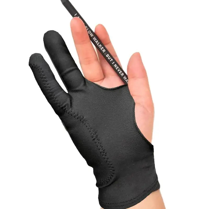 Digital Drawing Glove for Graphic Tablets – Breathable Anti-Smudge Artist Glove, Left & Right Hand, Black