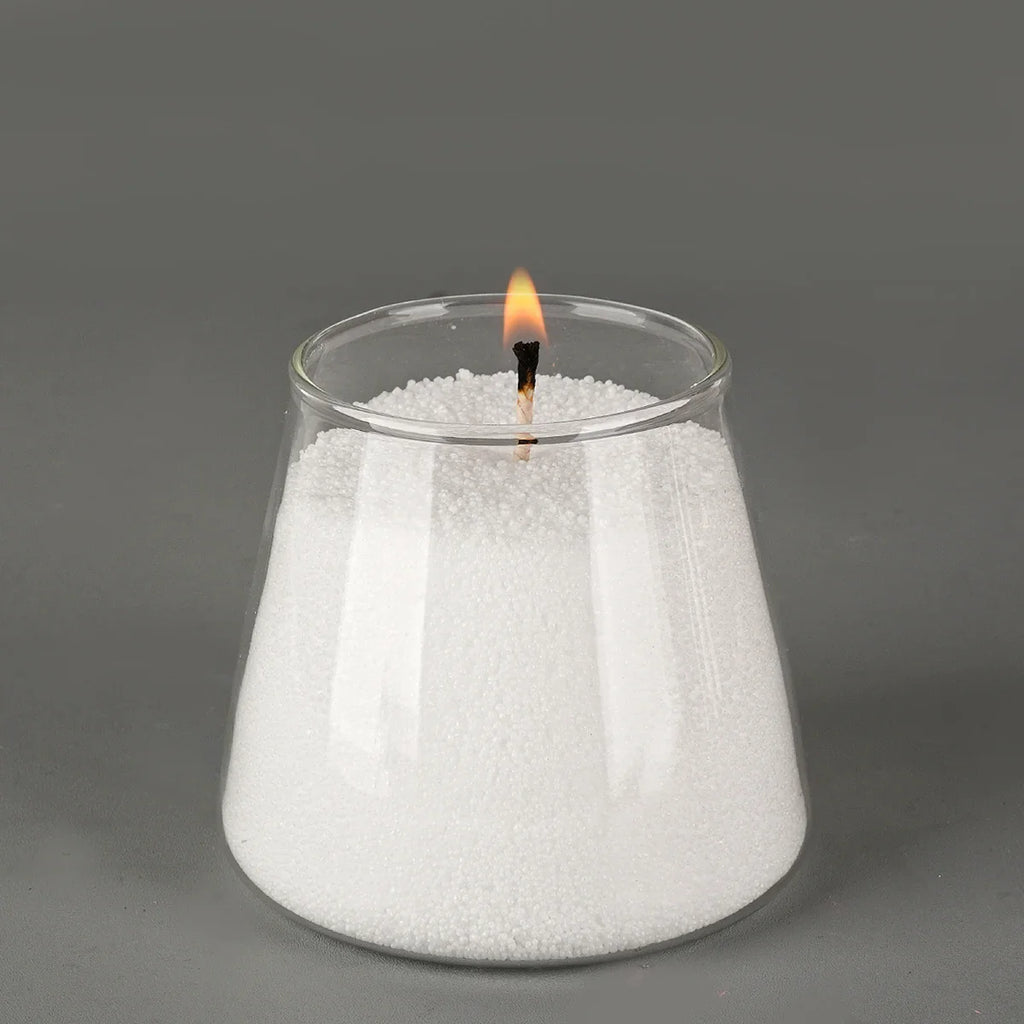 White Sand Wax 500–1000g (17.6–35.3 oz) for DIY Candle Making — Snowflake Wax Pearls & Ice Flower Scented Candle Accessories