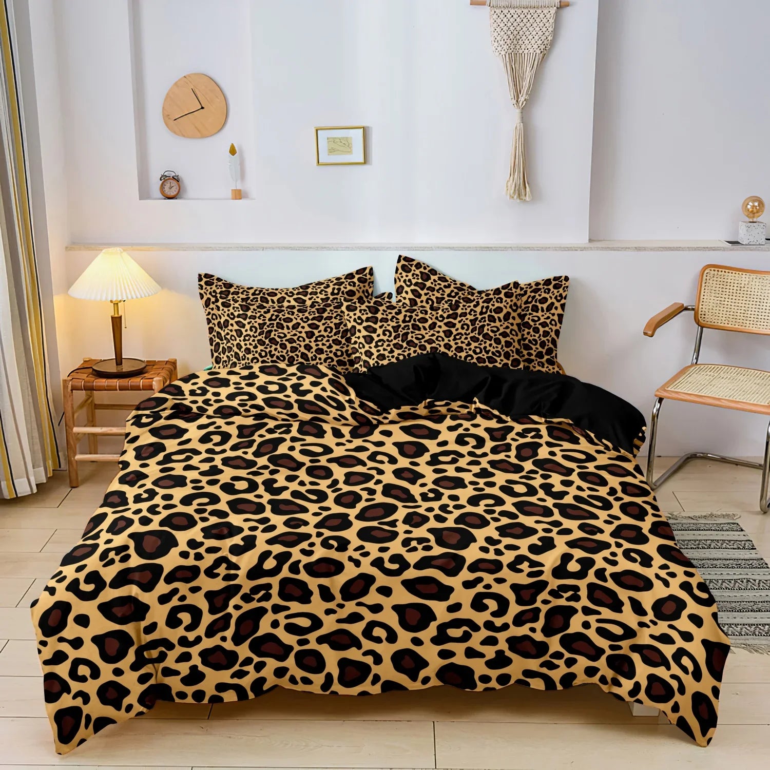 3-Piece Printed Polyester Bedding Set – 200TC Duvet Cover with Pillowcases (Twin to Super King)