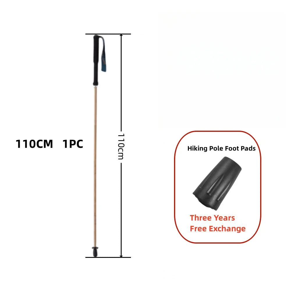 Ultralight Carbon Fiber Trekking Poles 5-Section Folding Anti-Shock Hiking and Walking Sticks 110/120/130 cm (43/47/51 in)