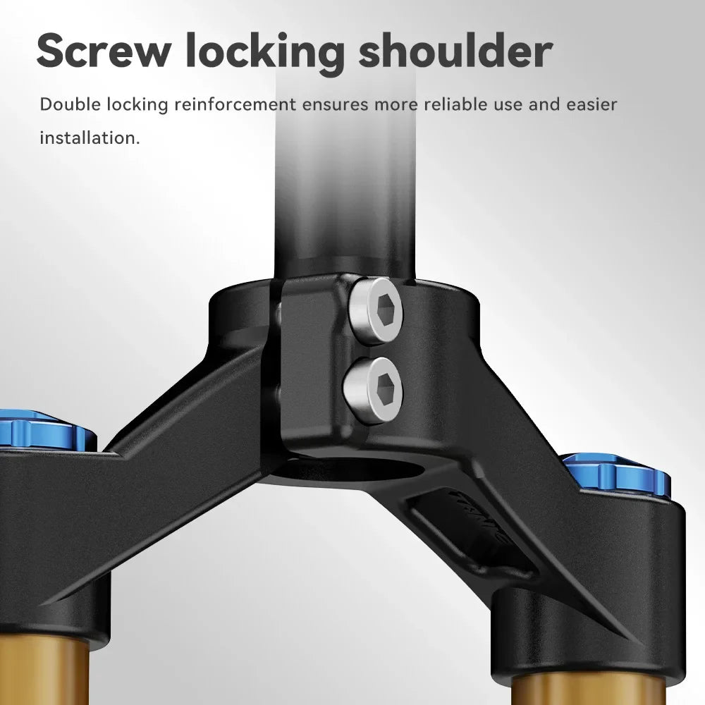 Adjustable MTB Air Suspension Fork — 120mm (4.7 in) Travel, Rebound & Lockout, 26/27.5/29 Inch, 9x100mm Quick Release