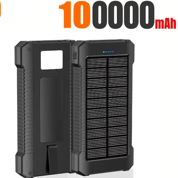 500000mAh Solar Power Bank Fast Charging Portable External Battery for iOS and Android Phones