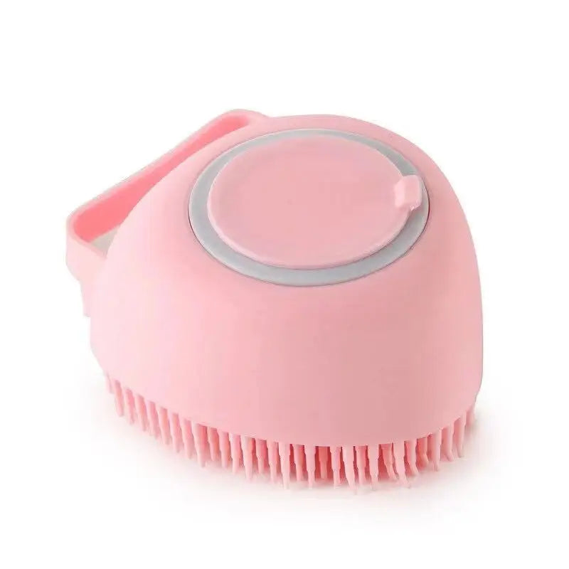 Silicone Pet Bath Massage Glove — Soft Grooming Brush for Dogs, Puppies & Cats