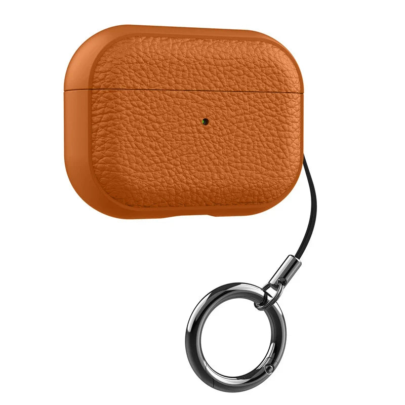 Soft TPU & PU Leather AirPods Case with Lanyard - Shockproof Protective Cover for AirPods 1/2/3/4 & Pro Series