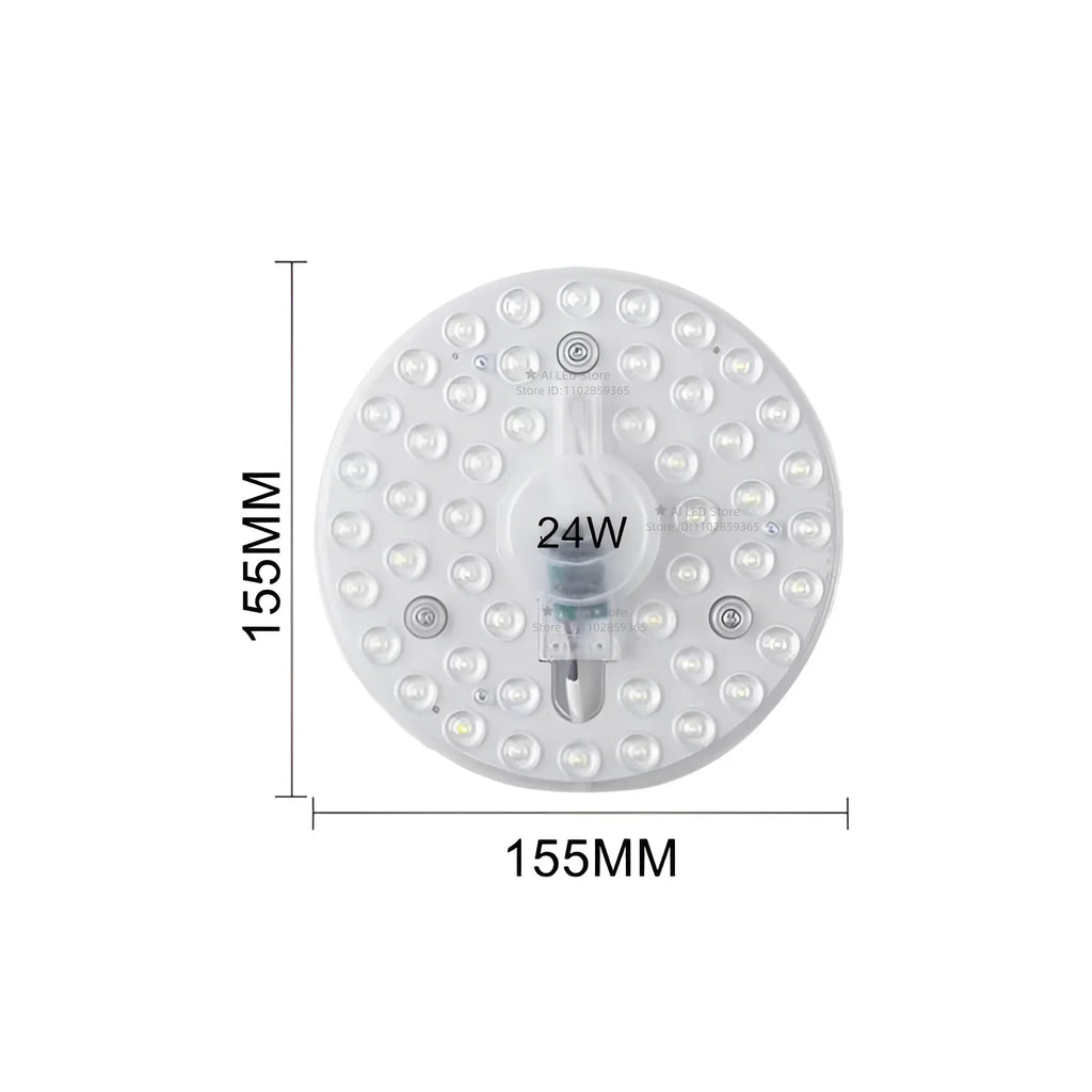 Round LED Panel Ceiling Light 12W–60W AC 220–240V Circular Flush Mount Lamp