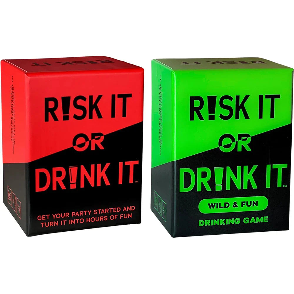 Risk It or Drink It Party Card Game - Adult Drinking Game for College Pregame, Dares & Challenges