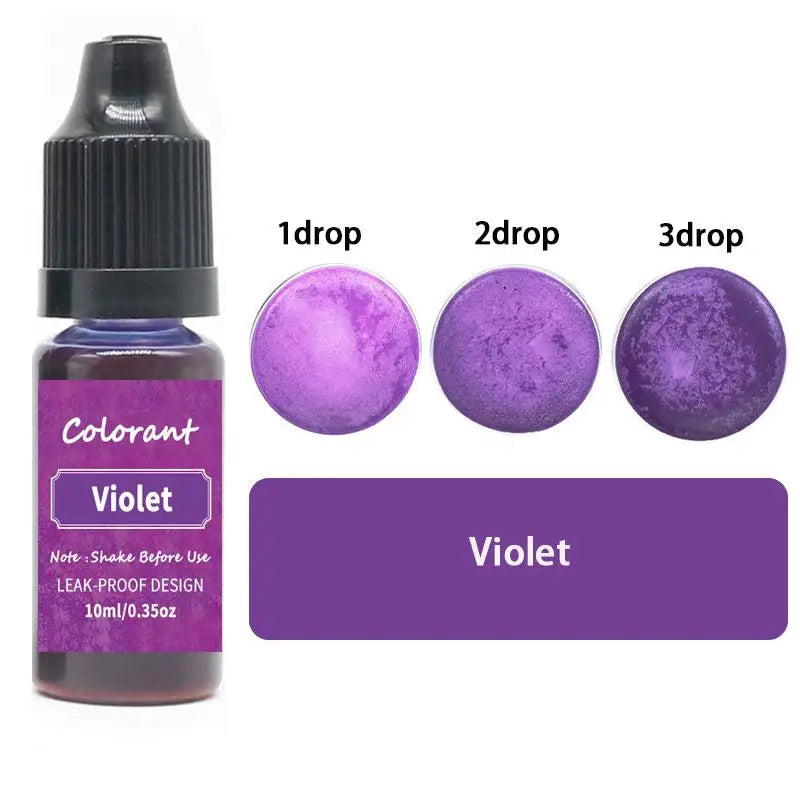 20-Color Liquid Candle Dye Set for DIY Candles, Soap & Resin Crafts