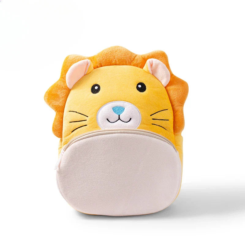 Plush Animal Anti-Lost Backpack for Toddlers & Preschool Kids - Cute Kindergarten Bag