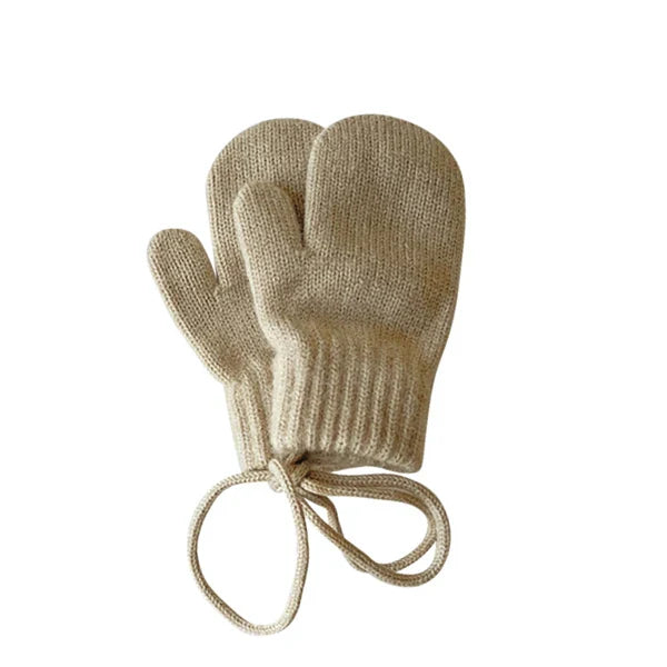 Kids Wool Winter Mittens Candy-Colored Knitted Gloves for 1-4 Years (14.5 x 9 cm / 5.7 x 3.5 in)
