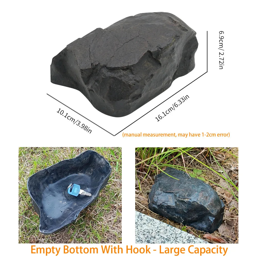 Waterproof Rock Key Hider – Hidden Spare Key Safe for Garden, Yard & RV
