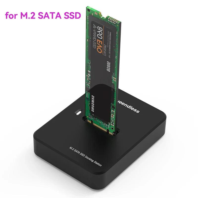 M.2 SSD Enclosure USB-C 10Gbps NVMe & SATA Docking Station – Supports 2242/2260/2280/22110