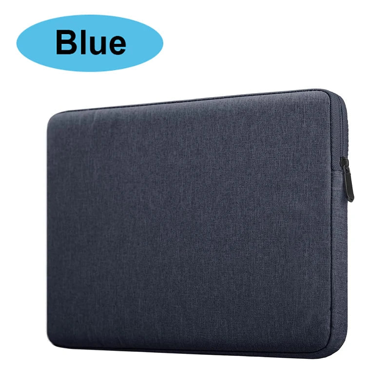 Waterproof Denim Laptop Sleeve – Shockproof Fleece Lining, Slim Carry Case for 11–15.6 in (28–40 cm) Laptops