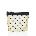 Heart-Shaped Mesh Cosmetic Bag - Zipper Toiletry Makeup Pouch for Women, Coin & Lipstick Organizer