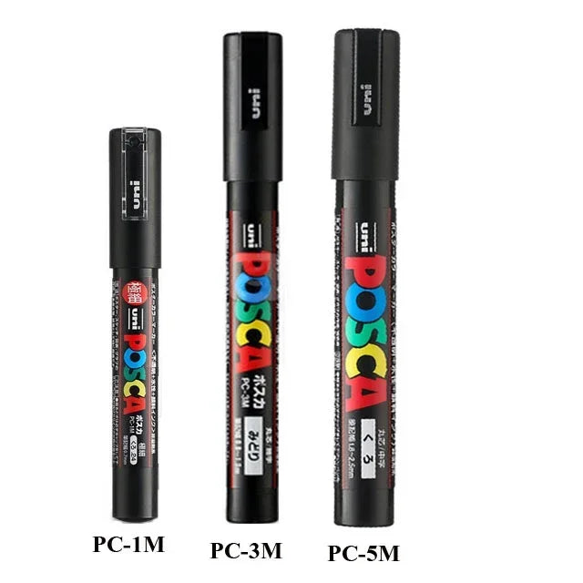 Acrylic Paint Marker Set – Waterproof Permanent Paint Pens for Fabric, Glass, Metal & Rock, Fine/Medium/Broad Tips, Assorted Color Packs