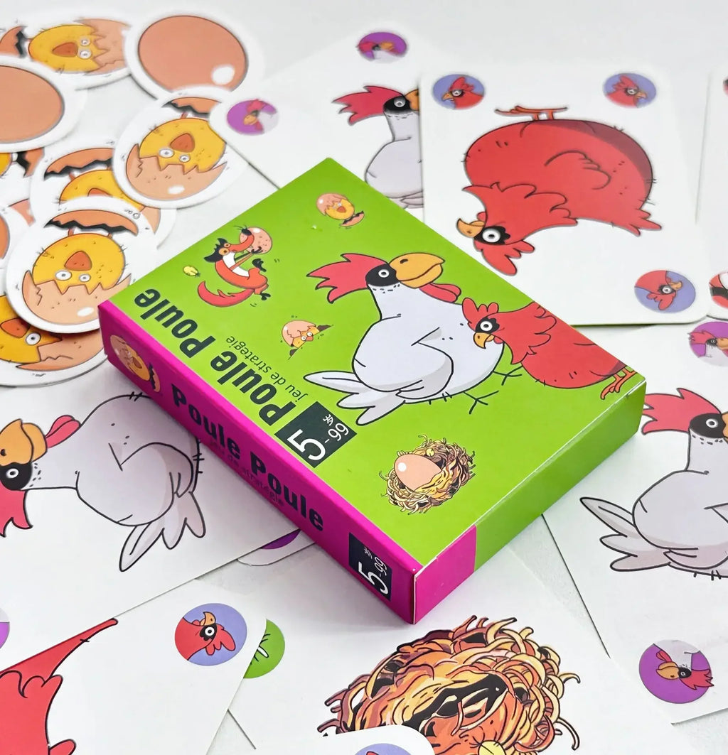 3-Pack Party Card Games – Chicken Chiu Chiu, Drecksau & Piou Piou | Family Kids Card Game Gift