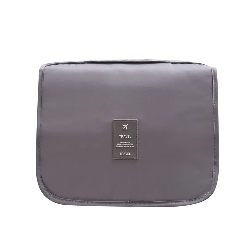 Double-Layer Waterproof Travel Toiletry & Makeup Bag - Hanging Handheld Dopp Kit for Men & Women