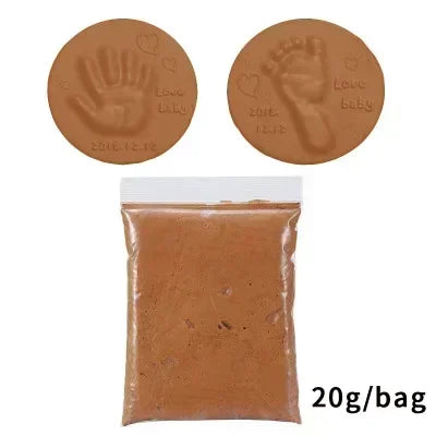 Baby Footprint Clay Kit Air-Dry 3D Hand & Footprint Keepsake DIY Non-Toxic Souvenir