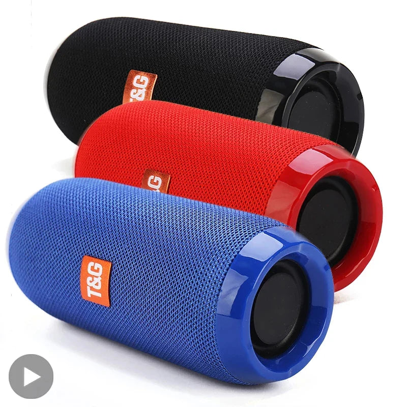 10W Portable Bluetooth Speaker — IPX5 Waterproof, FM Radio, TWS, USB/TF Card, 1200mAh Battery