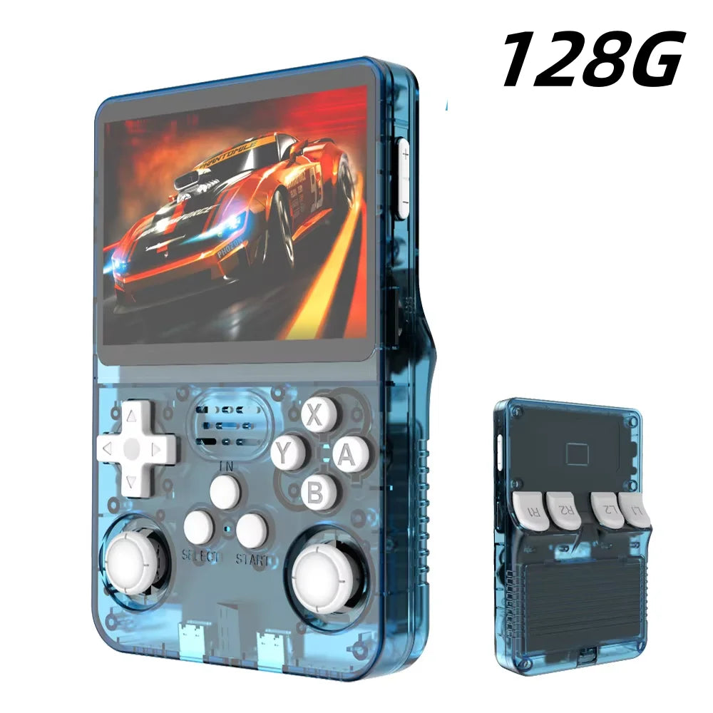 Retro Handheld Game Console 3.5-inch (8.9 cm) IPS — 15,000+ Games, 64/128GB Storage, Linux Pocket Player, 3000mAh Battery