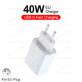 40W USB-C Fast Charger for iPhone - PD Quick Charge Power Adapter with 1 USB-C Port