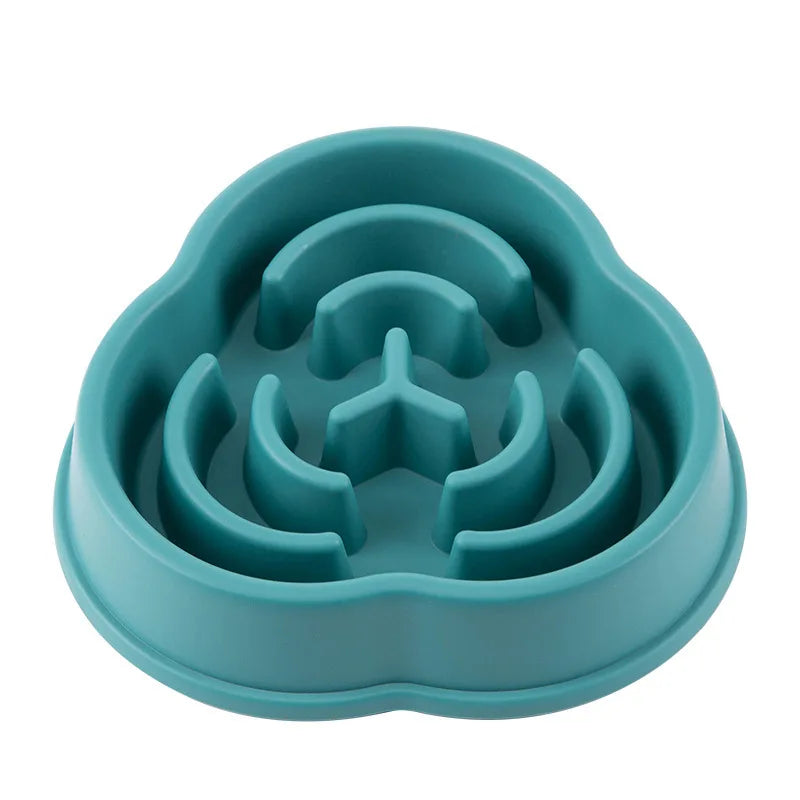 Slow Feed Dog Bowl – Anti-Choke Non-Tip Plastic Slow Feeder for Dogs, Anti-Overturn Pet Feeding Bowl