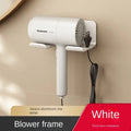 Hair Dryer & Straightener Holder - Wall-Mounted Nail-Free Aluminum Shelf for Bathroom Storage