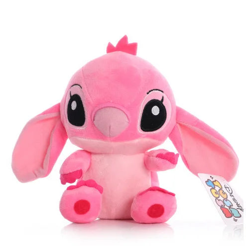 Stitch Plush Toy 10 in (25 cm) Soft Stuffed Doll — Blue & Pink Character Plush Gift for Kids
