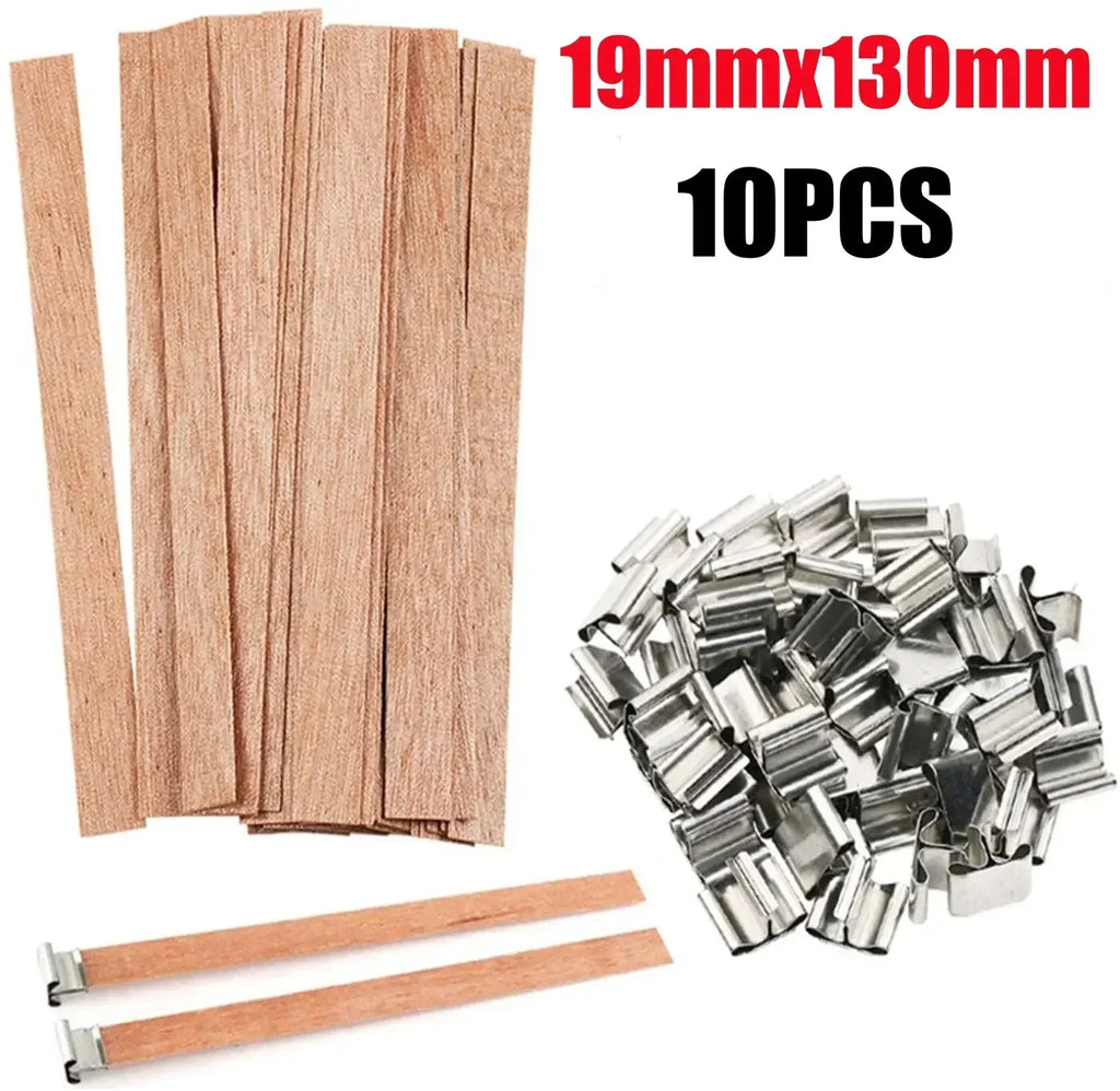 DIY Soy Wax Candle Kit with Wooden Wick – Aromatherapy Candle Making Supplies & Crafting Guide