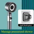 High Pressure Handheld Shower Head with Filter, One-Key Stop and Massage - Bathroom Shower Accessory