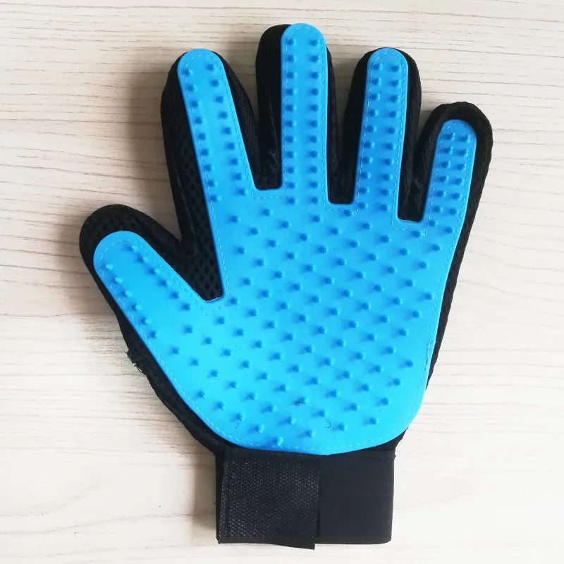 Multicolor Silicone Pet Grooming Gloves for Cats and Dogs – Reusable Hair Removal Mitt