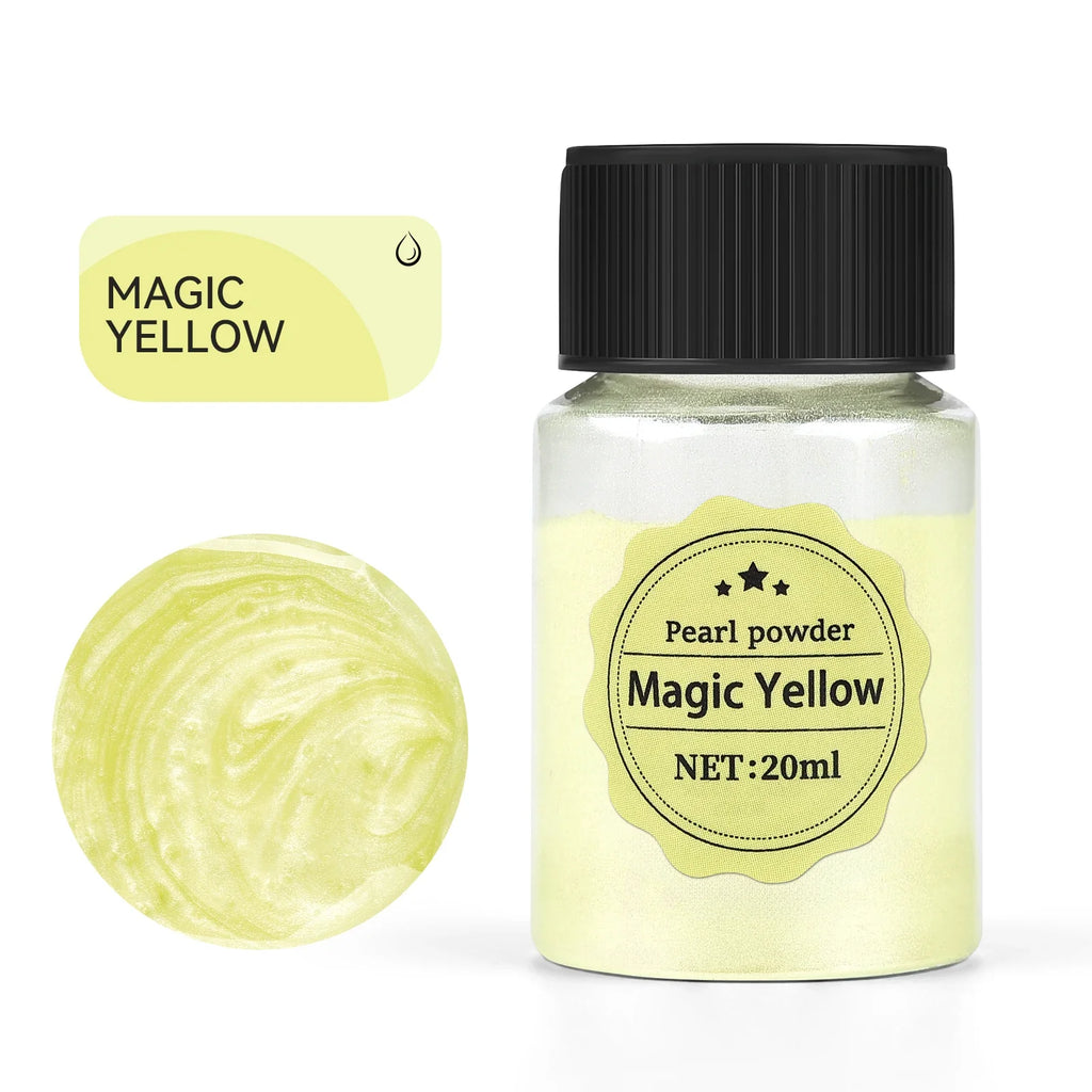 20ml (0.68 fl oz) Pearlescent Mica Powder - Pearl Pigment for Resin, Jewelry, Candles & Nail Art