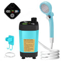 Portable 6000mAh Camping Shower Pump - Rechargeable RV Outdoor Shower Kit with Digital Display