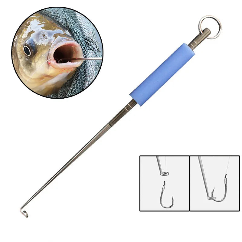 Deep Throat Stainless Steel Fish Hook Remover Unhooking Tool Fish Extractor