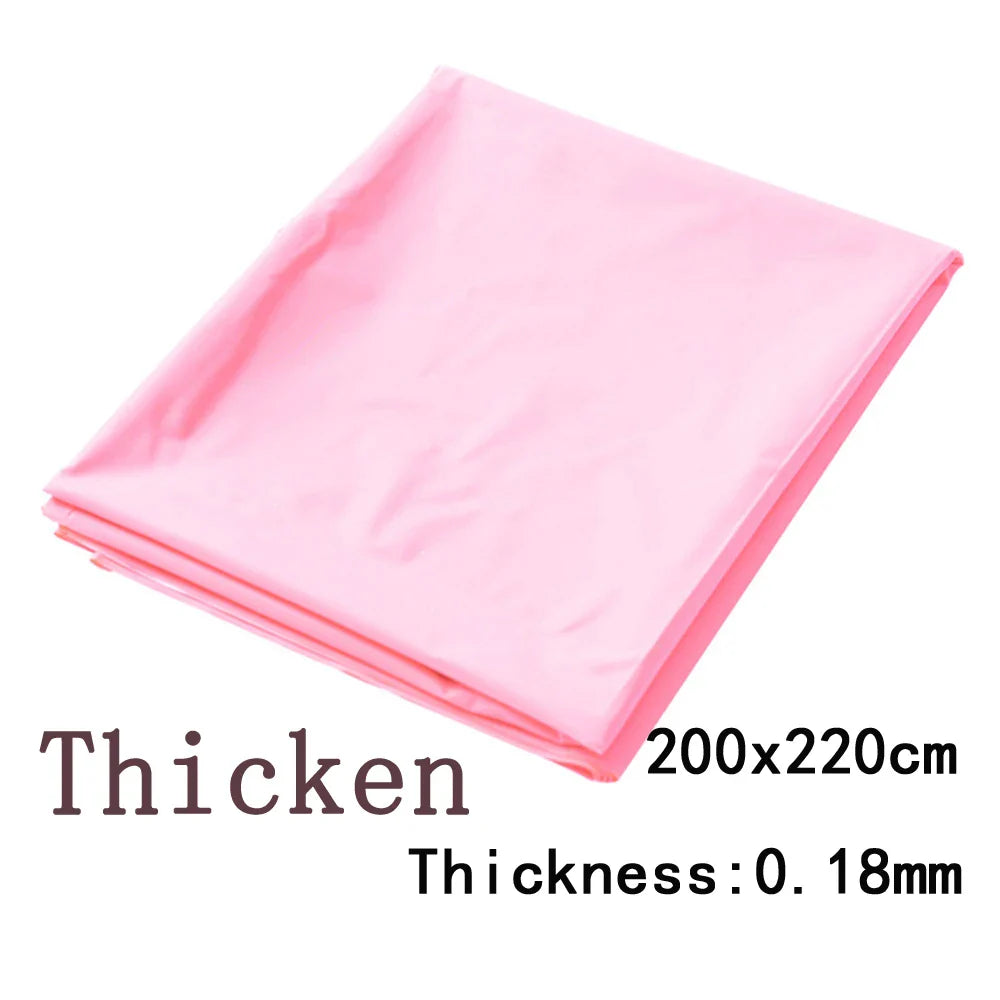 Waterproof PVC Bed Sheet Coverlet – Oil & Spa Protector Flat Sheet for Couples, Fits 1.2/1.5/1.8–2.0m Beds (220×130/160/200 cm) – 3 Colors