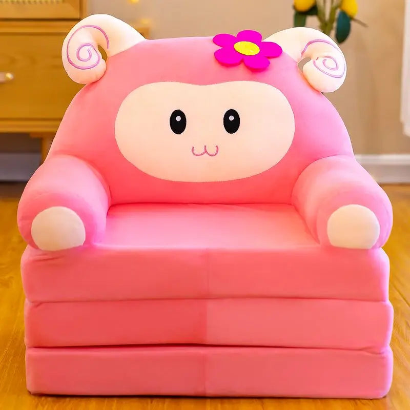 Kids Princess Sofa Removable Washable Foldable Children's Cartoon Armchair Toddler Couch