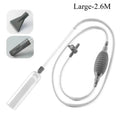 Aquarium Gravel Vacuum Siphon Kit for Large Fish Tanks, Manual Water Change and Sand/Gravel Cleaner with Extension Tube