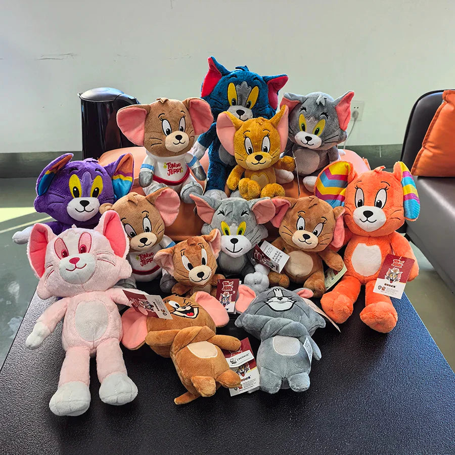 Tom and Jerry Plush Toy - Cat & Mouse Stuffed Animal, Multiple Sizes 5–13 in (13–32 cm)