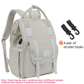 Waterproof Diaper Backpack with 2 Stroller Hooks — Maternity Mommy Nappy Bag for Travel & Outdoor