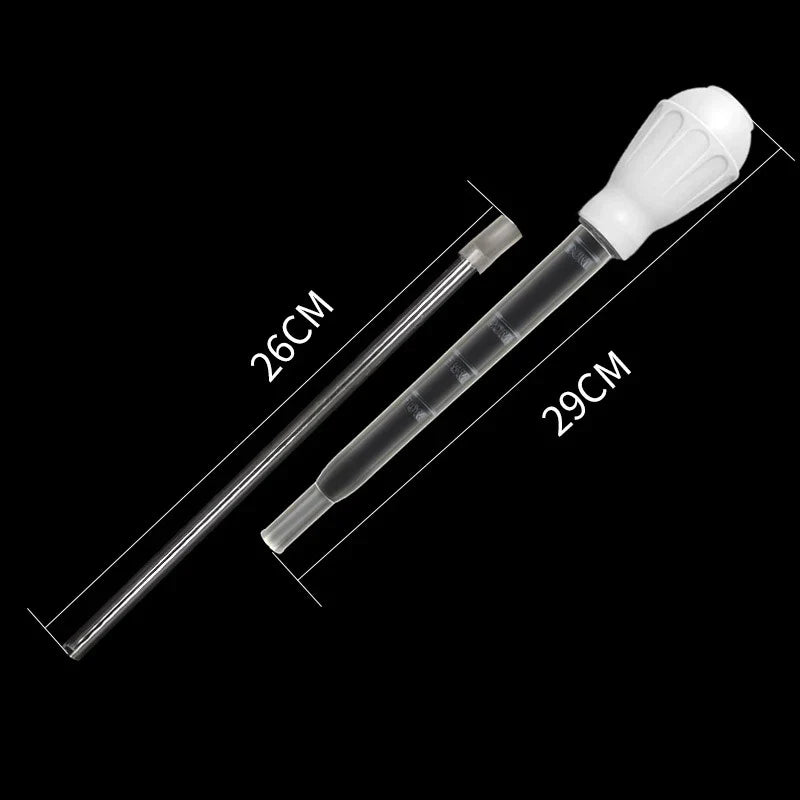 Aquarium Siphon Pipette Fish Tank Vacuum Cleaner – Water Changer, 11.4/17.7/21.3 in (29/45/54 cm), 30/40/50 ml (1.0/1.4/1.7 fl oz)