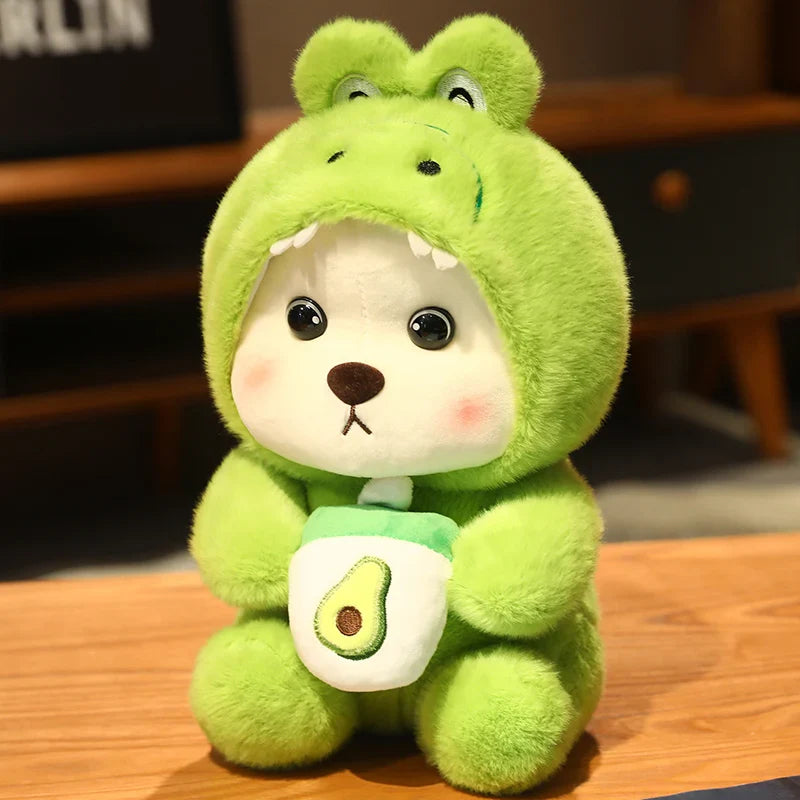 25/35cm (9.8/13.8 in) Anime Cosplay Joint Plushies Bear, Bunny, Duck, Shark and Pig Soft Stuffed Dolls for Girls