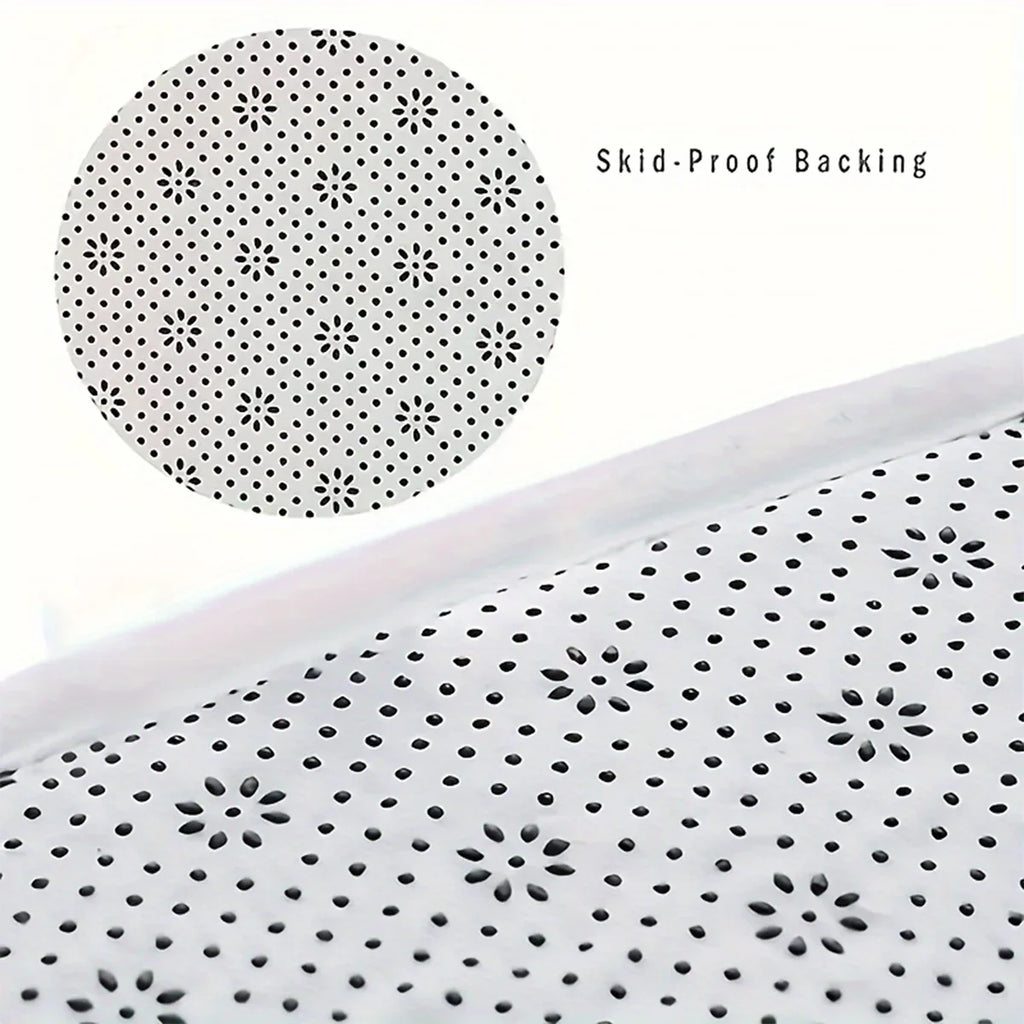 Long-Pile Shaggy Absorbent Bath Mat – Fluffy Non-Slip Bathroom & Entrance Rug