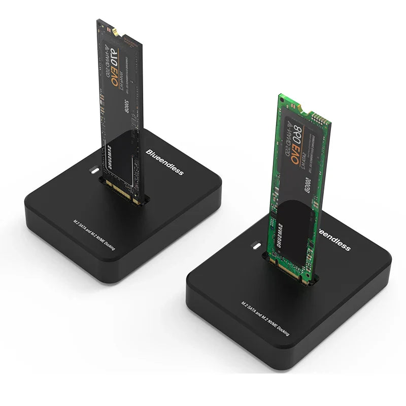 M.2 SSD Enclosure USB-C 10Gbps NVMe & SATA Docking Station – Supports 2242/2260/2280/22110