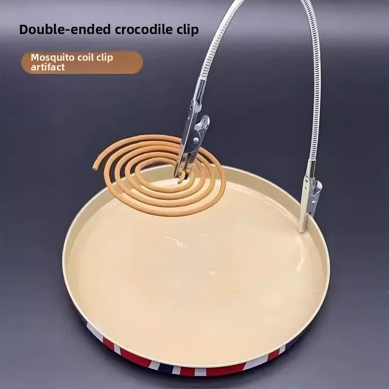 Universal Crocodile Incense Clip & Candle Holder - Mosquito Coil Holder & Fragrance Diffuser for Zen Home Decor
