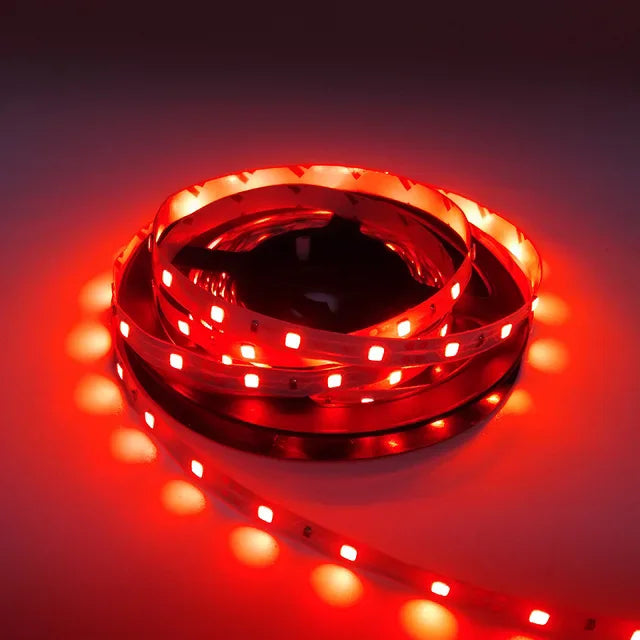 RGB LED Strip Light 5M (16.4 ft) 300 LEDs SMD2835 12V Waterproof Flexible Tape Light - Warm White/White/Red/Green/Blue for Room Decor