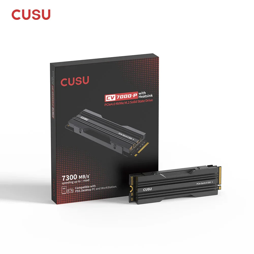 M.2 NVMe PCIe 4.0 SSD 512GB 1TB 2TB 4TB M.2 2280 High-Speed Internal Drive for PS5, Desktop & Laptop