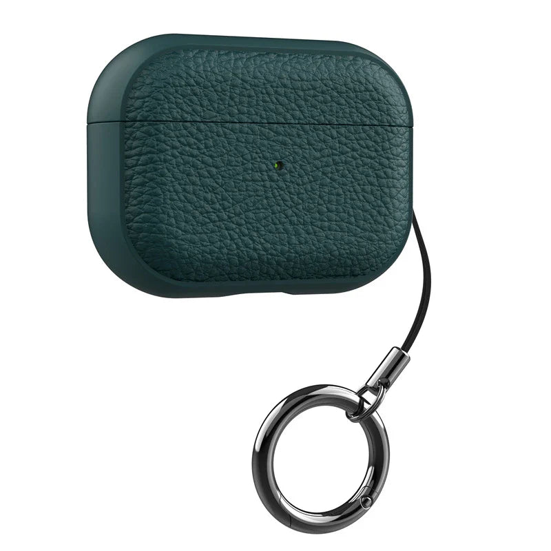 Soft TPU & PU Leather AirPods Case with Lanyard - Shockproof Protective Cover for AirPods 1/2/3/4 & Pro Series