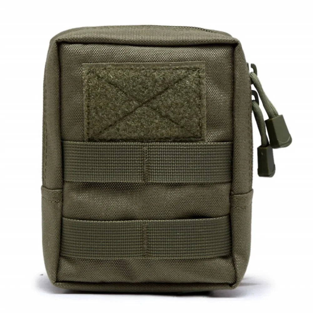 600D Nylon MOLLE Waist Pouch – Tactical Hunting Belt Pack Zipper Utility Bag