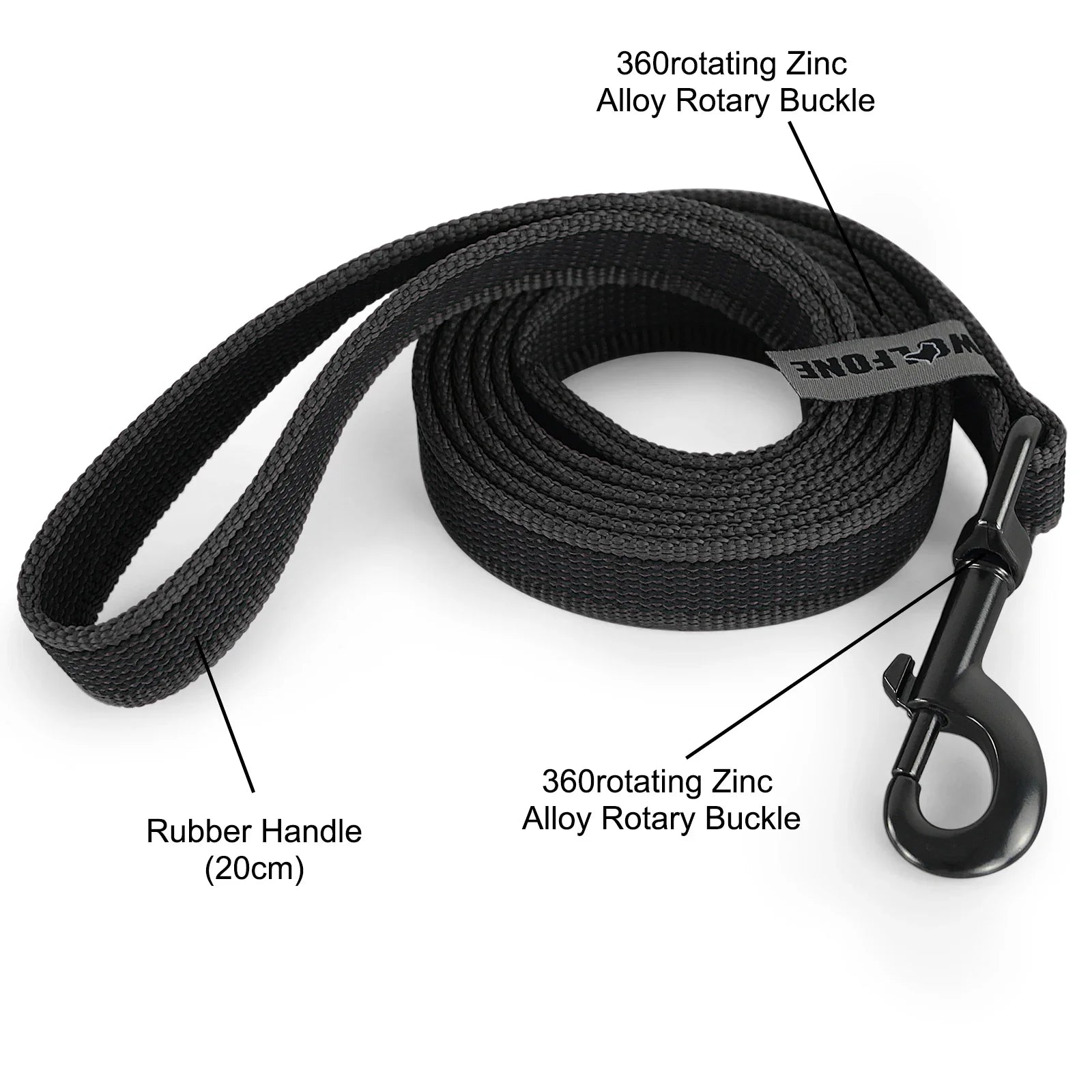Long Dog Training Leash – 1.5m / 5m / 10m / 15m (4.9–49.2 ft) Durable Fiber Leash for Medium & Large Dogs, Personalized
